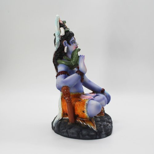 Fiber Multicolour Shiv Idol  Shiva Idol for Home & Office Temple I Living Room I Car Dashboard